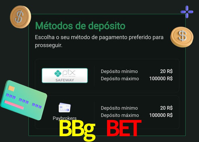 O cassino BBg Bet oferece uma grande variedade de métodos de pagamento